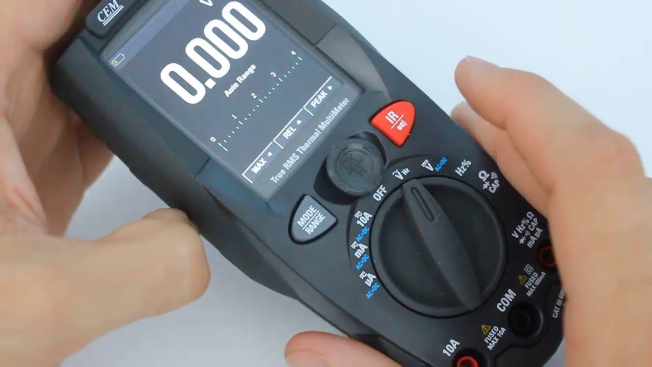 DT898 мультиметр с функцией тепловизора, обзор - YouTube