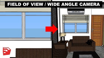 How to use FIELD OF VIEW in Sketchup | Wide Angle Camera 📸 || DV Studio