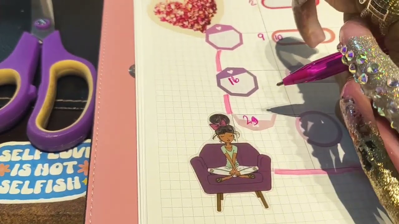 Как я оформляю свой ежедневник на 2026 год — версия XL с длинными ногтями.