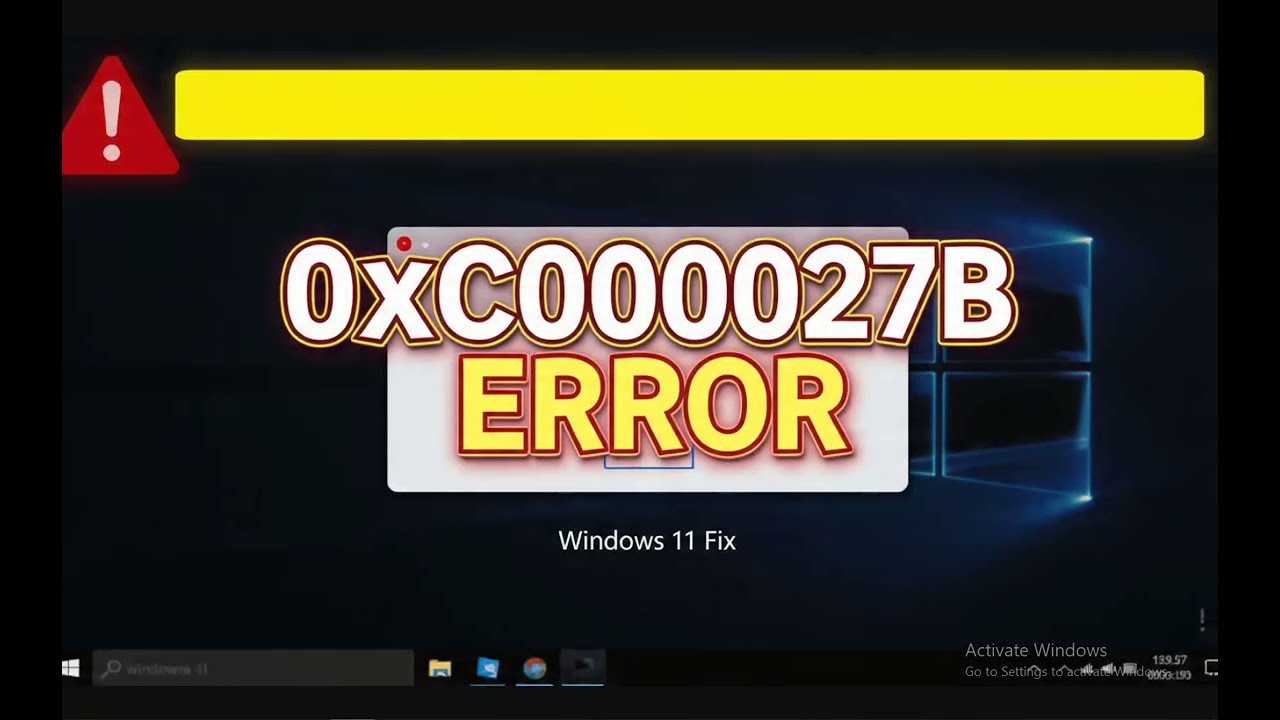 How to Fix Exception Error Code 0xc000027b on Windows 11