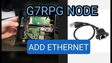 G7RPG ALLSTAR NODE - ADD ETHERNET CABLE