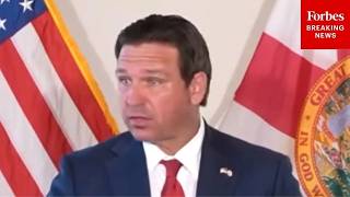 Gov. Ron Desantis Holds Press Briefing To Sign Florida Farm Bill In Sebring, Florida