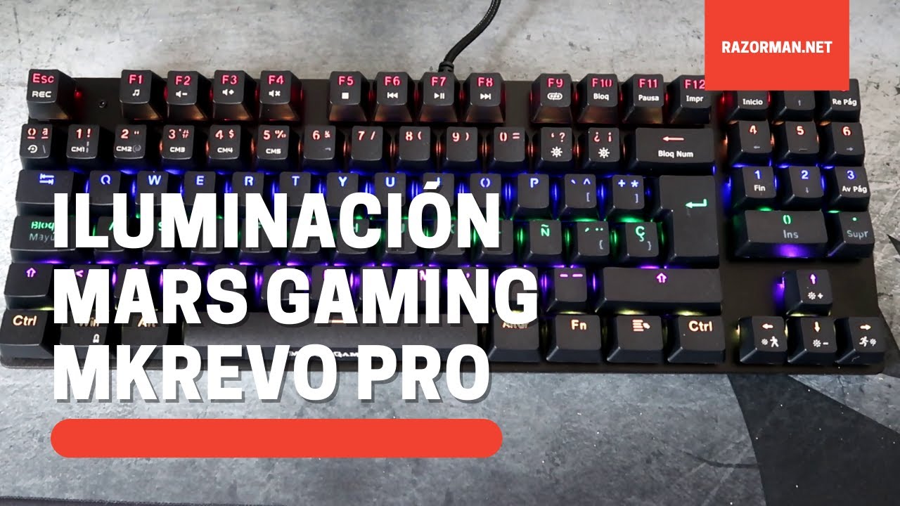 Mars Gaming MKREVO Pro RGB Blanco MX Blue