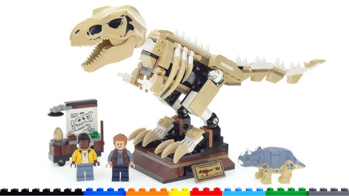 Lego Jurassic World Exposição Fóssil Do Dinossauro Rex 76940 na