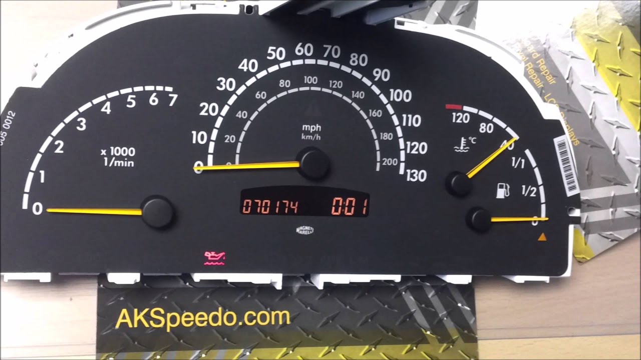 Mercedes Vito W638 Instrument Panel Cluster No Power Needles Not