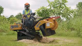Stump Grinder Training by Bandit - Lawn Landscaping from Herc Rentals
