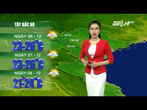 Video VTC14 | Thời tiết 12h 05/12/2017 | Khối không khí lạnh... - youtube