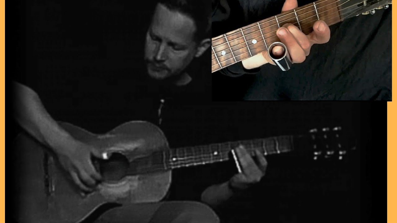 Krbi's Guitar LESSON - How to play "Break Train Blues" (bottleneck Blues) PART 1