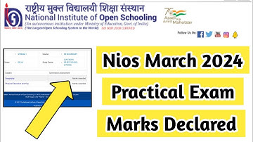 Nios March 2024 Practical Exam Marks Declared | Task Is Helping (NIOS) #nios #sa #fa #marks