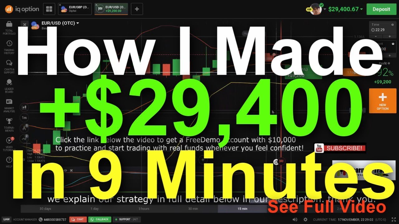 Make Money With IQ Option in 2021  Real Funds 100% Winning Strategy | From $272 to $29,000 - YouTube