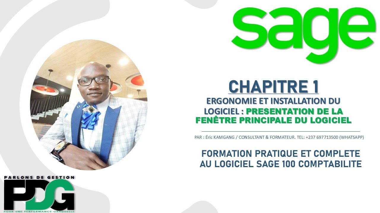 Sage 100 comptabilité i7: CHAP1-ERGONOMIE ET INSTALLATION:    PRESENTATION DE LA FENÊTRE PRINCIPALE