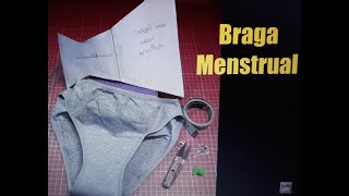 Como coser tus Bragas menstruales ,calzones menstruales. Menstrual Panties.(con patrón).