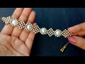 Easy Diamond Beaded Bracelet//Bracelet Making How To//Jewelry Making// Useful & Easy