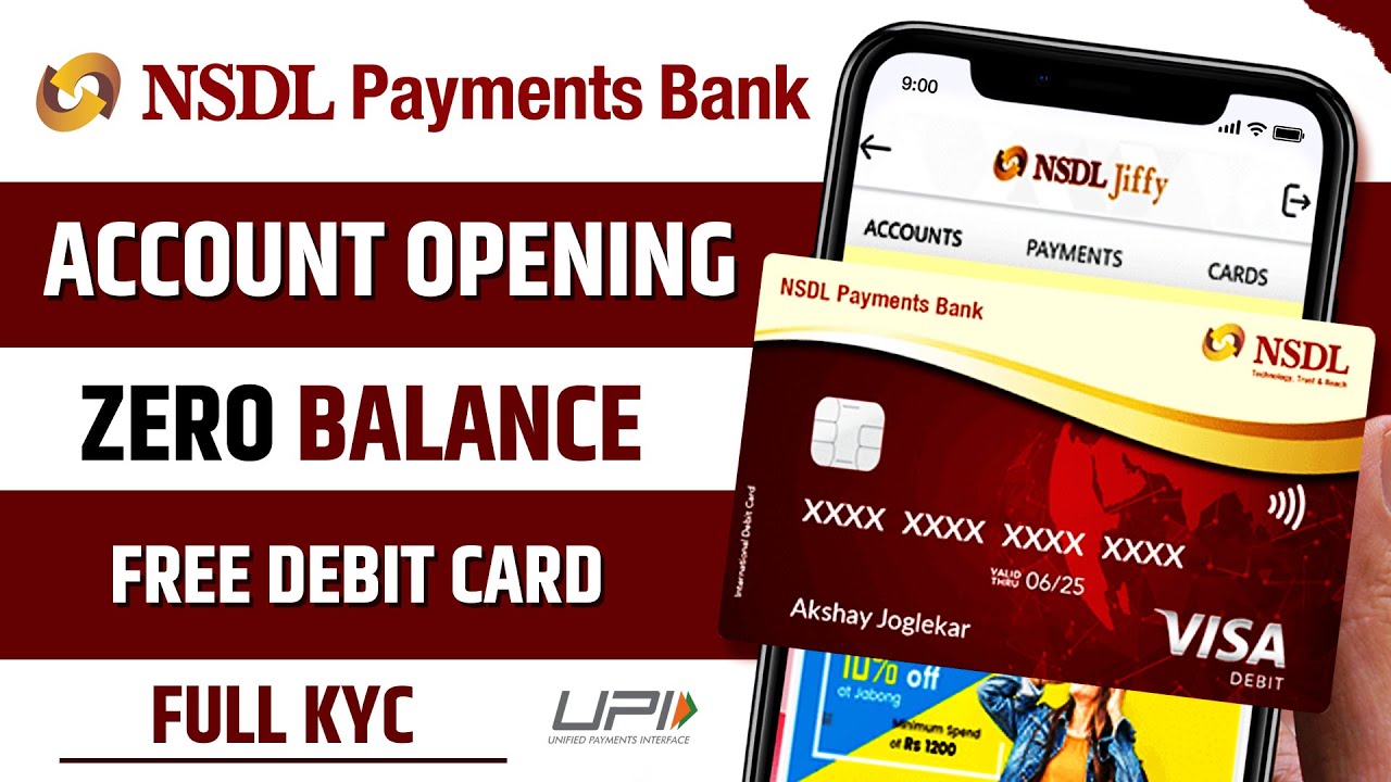NSDL Payment Bank Zero Balance Account Opening Online How To Open nsdl-payment-bank-zero-balance-account-opening-online-how-to-open