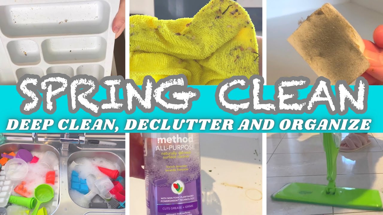 SPRING CLEAN WITH ME | DEEP CLEAN, DECLUTTER AND ORGANIZE | KITCHEN ...