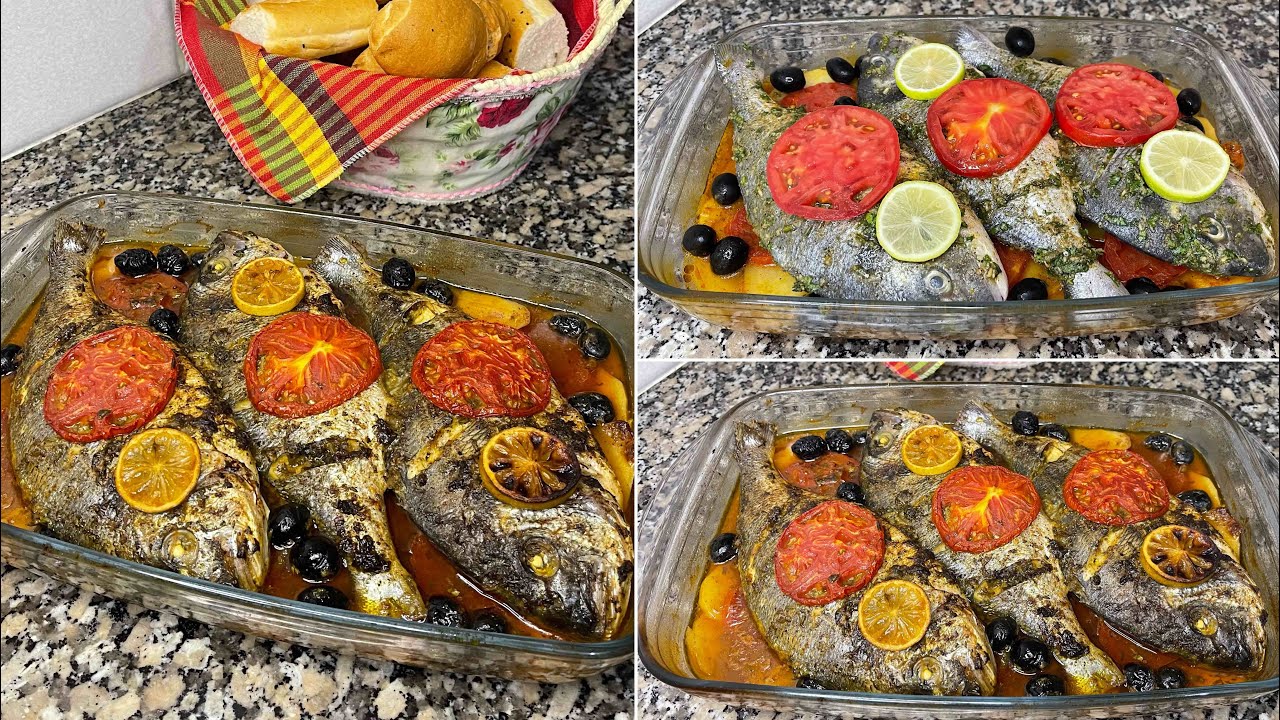سمك دوراد في الفرن بطريقة سهلة و تتبيلة رائعة🐟😍