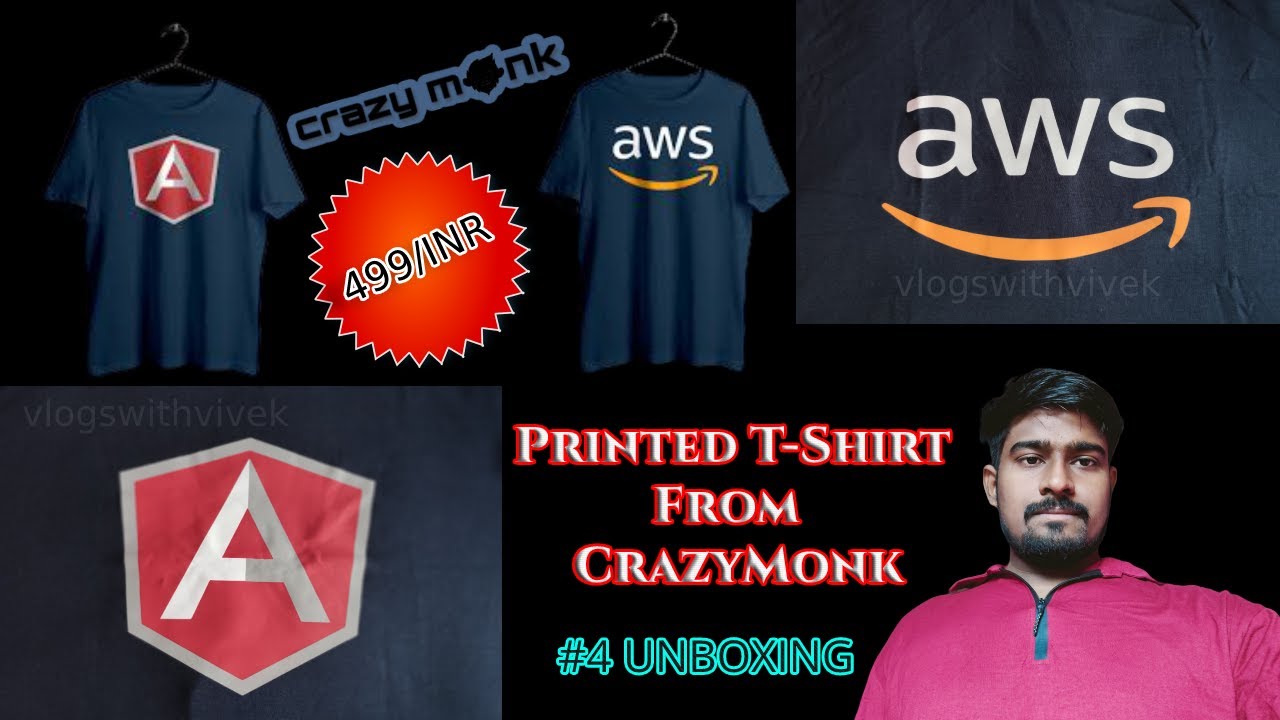 Crazy Monk TShirt Unboxing Printed TShirt From Crazy Monk TShirt