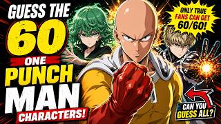 💥 GUESS THE 50 ONE PUNCH MAN CHARACTERS! 👊ONLY TRUE FANS CAN GET 50/50 screenshot 1