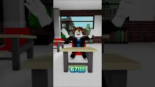 Baconhair Goes to 67 School!🥓🤠 #viral #roblox #shorts