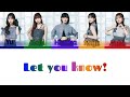 i☆Ris「Let you know!」Kan/Rom/Eng Lyrics