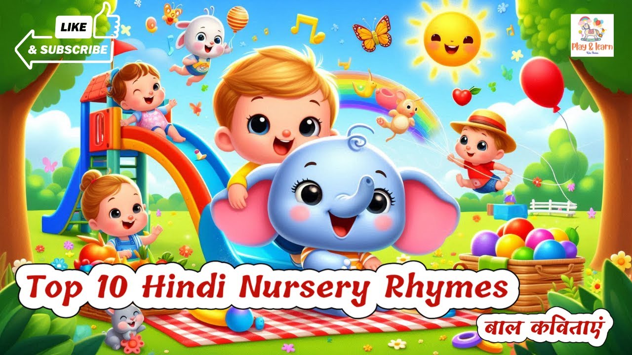 Top 10 Hindi Nursery Rhymes Live | Popular Kids Songs & Nursery Rhymes ...