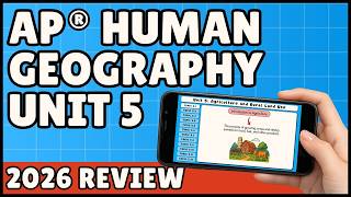 AP Human Geography Unit 5 Review (51-Minute Study Session) - Mr Carter's Guides