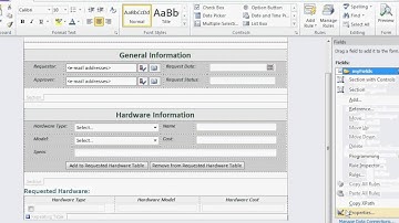 Create and Design Form in MS Infopath 2010 part 1