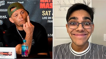 NATE DIAZ GOES OFF ON STREAMER N3ON AT PRESS CONFERENCE FOR DISRESPECTING HIM