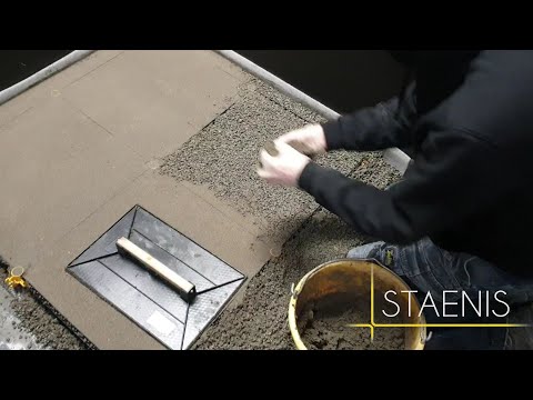 Poser une terrasse avec mortier drainant