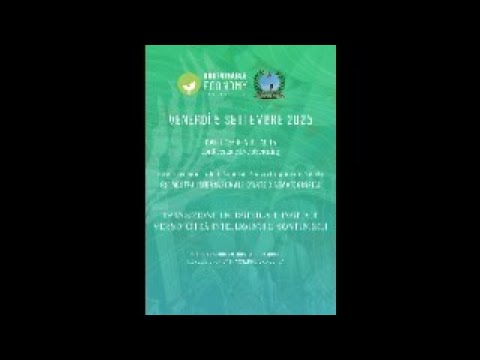 Video Transizione Energetica e Digitale verso Città Intelligenti e Sostenibili - 5 Settembre 2025
