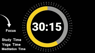 30 Minute 15 Second Timer Countdown 🔔 || Study Time || Deep Focus || Pomodoro Timer