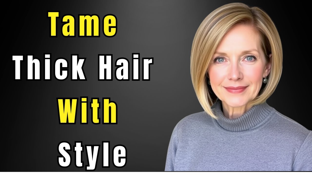 50 Stunning Short Cuts to Tame Thick Hair for Women Over 60