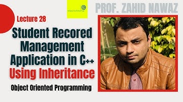 OOP Case Study: Student Record Management Application in C++ Urdu / Hindi
