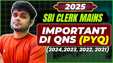 📊 SBI Clerk Mains 2025: DI Masterclass ∣ PYQ Data Interpretation ✅∣ Rajan Sir Bank