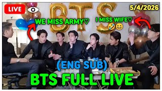 [SUB] BTS FULL LIVE 🔴YOONGI SAID I MISS MY WIFE😂 (2026.04.05) | BTS LIVE TODAY