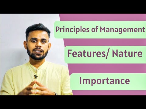 Principles of management