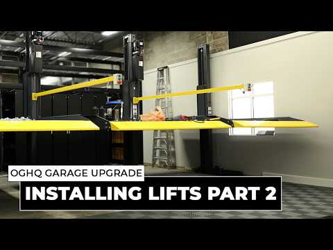 OGHQ Garage Upgrade Part 2 | Installing The Bendpak PL6000DC Add-Ons