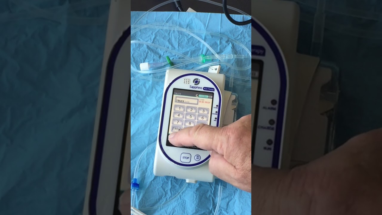 Pompe Sapphire : réglage en mode debit continu