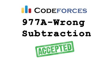 Codeforces "977A - Wrong Subtraction" solution( Bangla ) | Cpp language