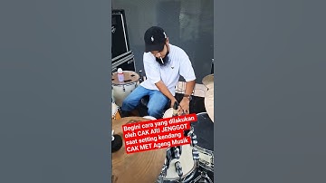 Cak Ari Jenggot setting kendang Cak Met