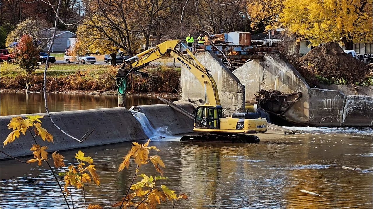 Charles Mill Dam Removal Marion, Indiana YouTube