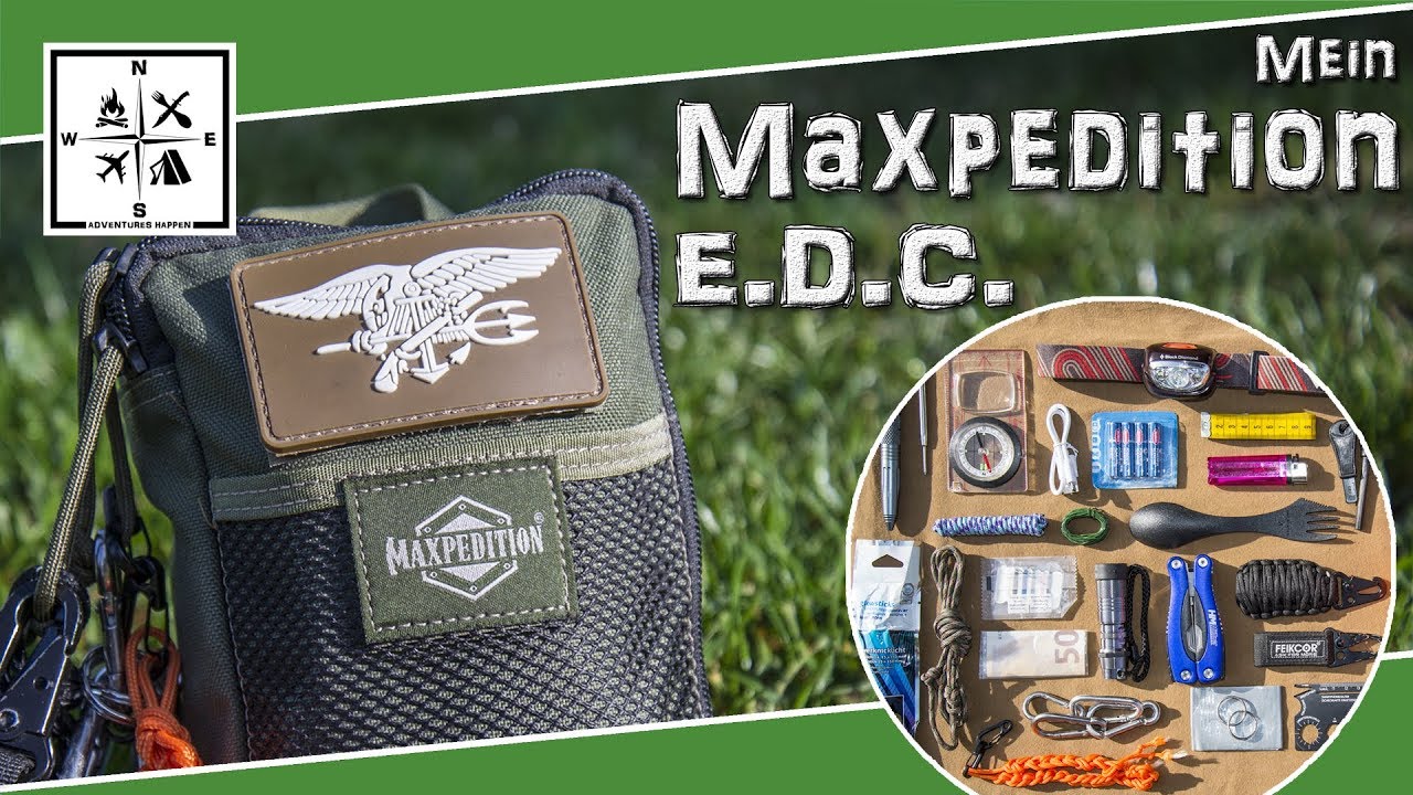 Mein EDC Maxpedition Fatty, für Survival, Bushcraft, Notfall, Camping,  Alltag