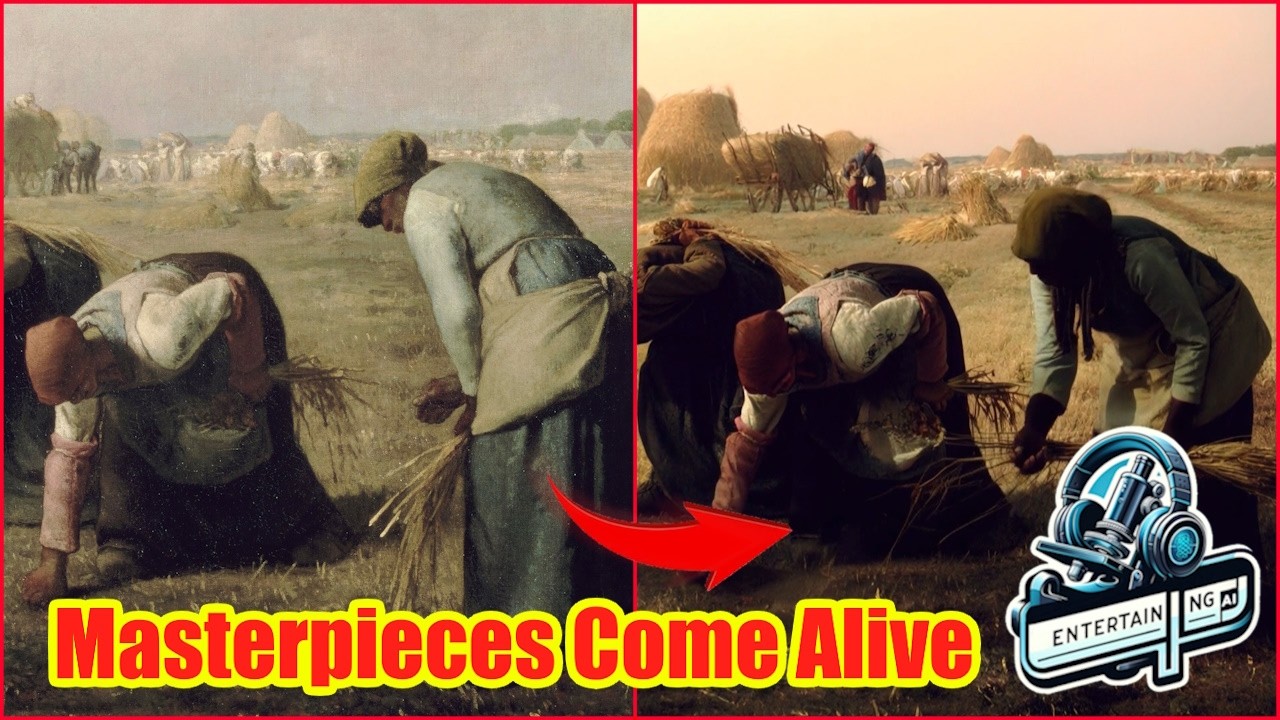 Nature's Symphony: Iconic Paintings Brought to Life with AI