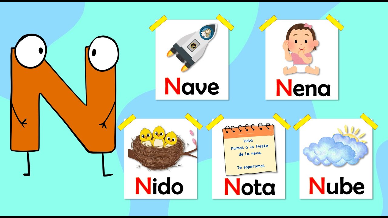 LA LETRA N FÁCIL 🌀 APRENDE A LEER RÁPIDO SÍLABAS Y PALABRAS / VIDEOS EDUCATIVOS PARA NIÑOS.