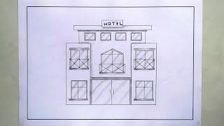 The top 4 how to draw a hotel step by step easy