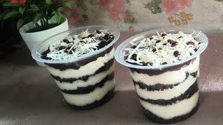 Perpaduan Sempurna Coklat & Keju yang Menyatu di Lidah Dalam DESERT OREO CHEESECAKE ALA CAFE #desert