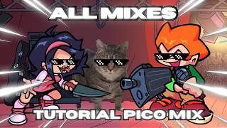Tutorial Pico Mix | FNF Mod | GamePlay Showcase | All Mixes