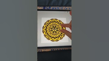 🐝 Recreating this old bee #mandala drawing on my iPad in #Procreate! #digitalart
