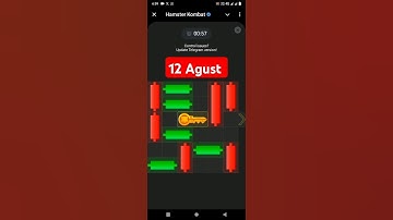 HAMSTER KOMBAT MINI-GAME MADE EASY (KEY PUZZLE SOLVED 12 Agust)#hamstercryptickey #puzzlesolved