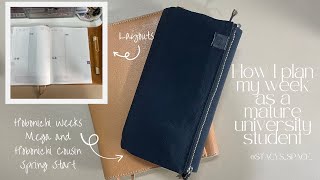 How I Plan My Week as a Mature University Student Open University Hobonichi